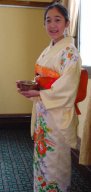 Kimono mit Obi